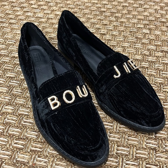 ASOS shoes, black velvet loafers, unisex, like new. - Picture 8 of 9